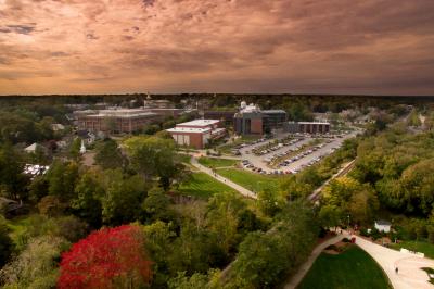 aerial view of BSU campus